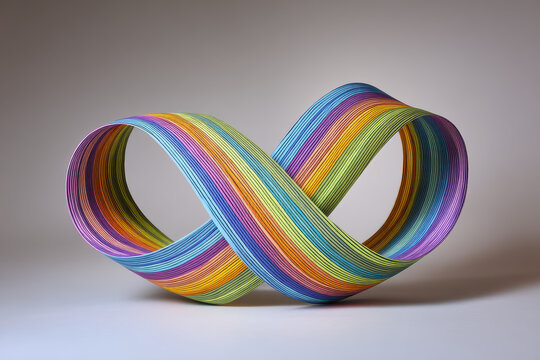 3D Mobius Strip Paradoxical Illusion Render