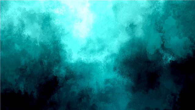 Abstract Vector turquoise fog or cloud in cyan or teal tones, creating a mysterious and atmospheric ambiance.