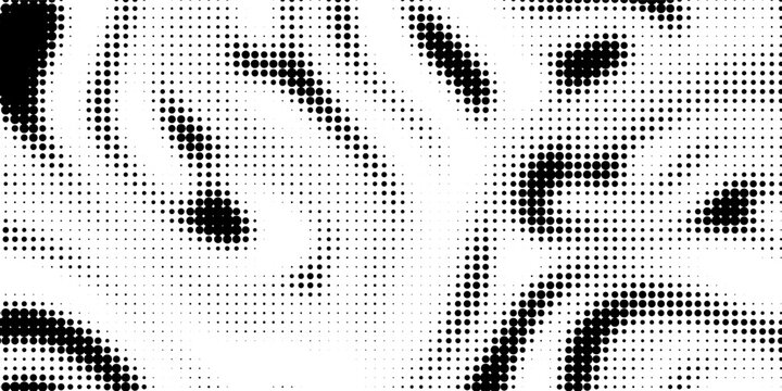 Abstract pop art comic style black halftone isolated on white background Vector. Dotted gold spray vector illustration. Creative pattern vector halftone background. Black dot spray gradation.