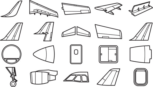 A series of detailed illustrations featuring different aircraft components in this precision, showcasing the internal workings.