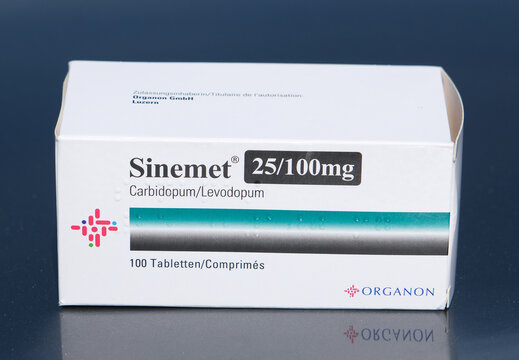 ORGANON Sinemet Carbidopum Levodotum 25/100mg Tabletten Packung, Wallisellen 27 April 2026
