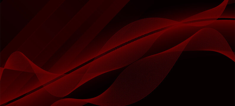 Premium Abstract Luxury red and black with the gradient is the with floor wall metal texture soft tech background design vector illustration for website, poster, brochure, presentation template etc