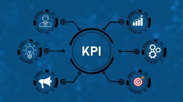 KPI Key Performance Indicator for Business Concept. Business, Technology, Internet and network concept.