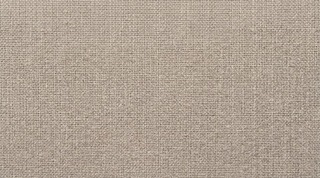 Neutral Beige Textured Fabric Background, Coarse Weave, Natural Textile Surface