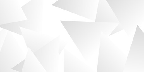 Obraz premium High-Tech Abstract Visual Background in a White and Gray Palette, Integrating Fine Geometric Lines, Diamond and Triangle Patterns. Geometric Grey Polygonal Background With Faceted Triangles .