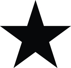 Obraz premium A large black star shape on a plain with sharp points and clean lines