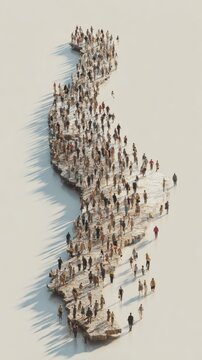 Elderly population increase with aging society and care demand.