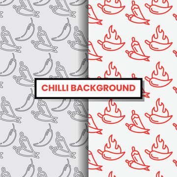 Hot Spicy Chilli Texture Background Design Template