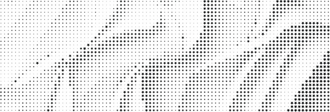 Black Star Pattern on White Background, Simple Black Star Repeating Pattern Background