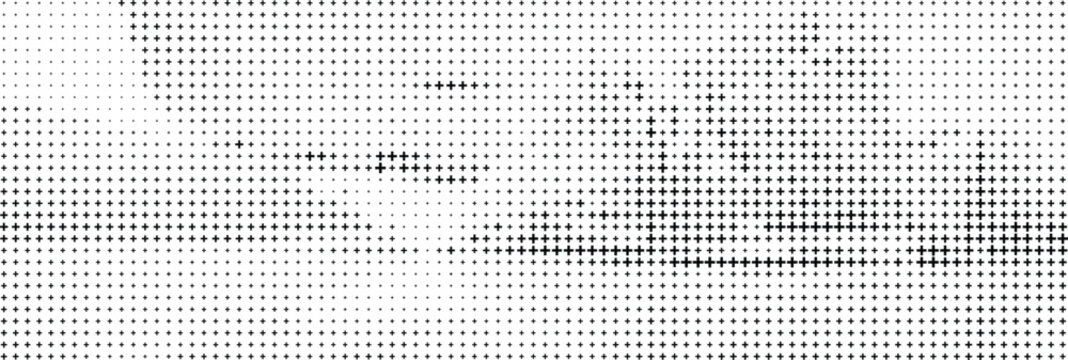 Black Plus Sign Abstract Pattern on White Background, Bold Plus Symbol Clean Minimal White Background