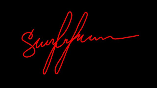 Hand-drawn, red, signature, animation, on, black, background, minimalist, cursive, scribble, for, professional, branding, artistic, intros, and, creative, storytelling, highlights, and, cinematic, vid