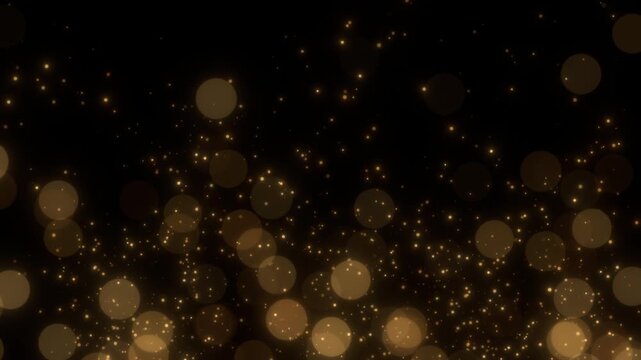 gold bokeh light decoration element loop
