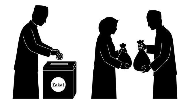 Illustration depicting a traditional voting and bribery scenario in a community setting Vector, illustration