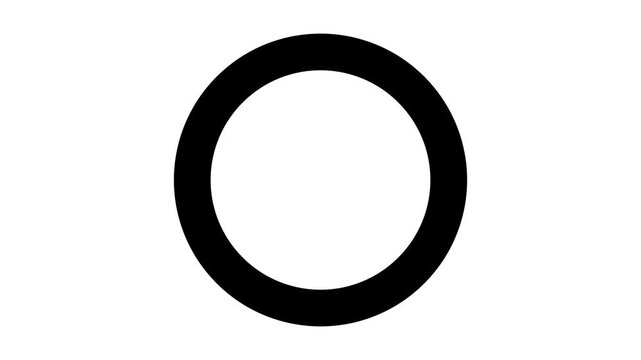 Black Check Mark Animation &ndash; Warning or Negative Status Symbol 4K