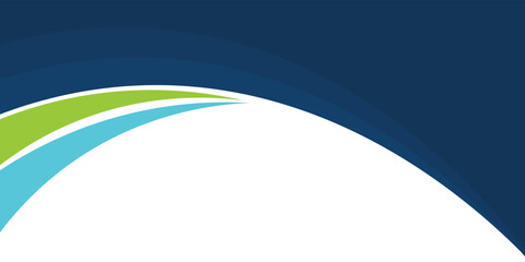 Obraz premium Modern abstract background with blue and green wave design. Perfect for corporate templates, business presentations, flyers, brochures, and digital banners. Clean, professional, and trending design