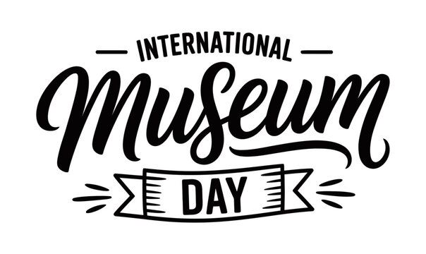 International Museum Day Bold Typography Poster with Clean Minimal Layout, May 18