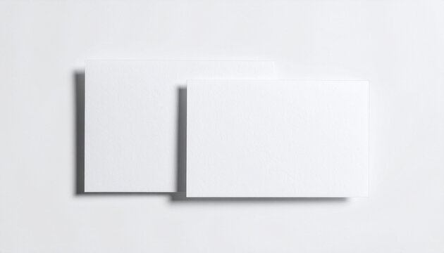 Blank white papers on a transparent background