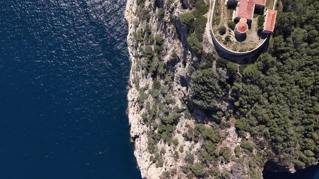 Semaforo Faro de Begur en el Mediterr&aacute;neo de la Costa Brava, Catalunya