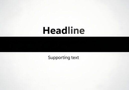 Simple graphic design with headline and subtext on a white background