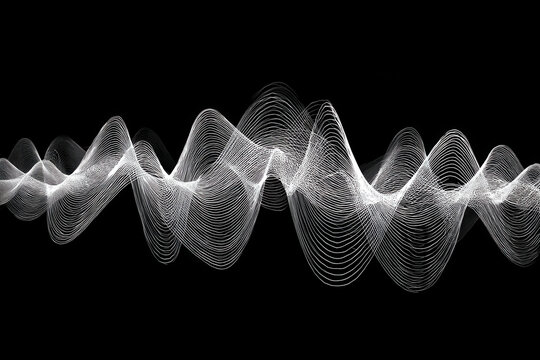 Seamless Trigonometry Wave Pattern Geometric Backdrop