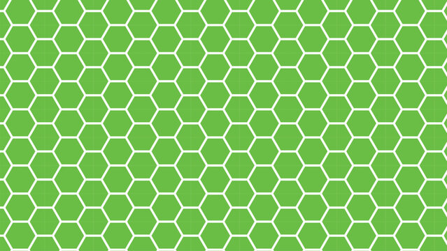 Green hexagonal pattern seamless background