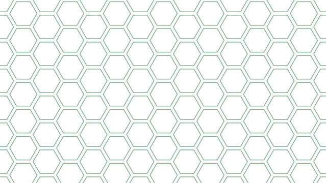 Hexagonal honeycomb pattern design