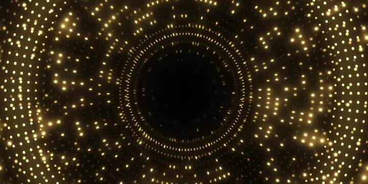 Party Flash Lights. Yellow flashes of light Video Background.