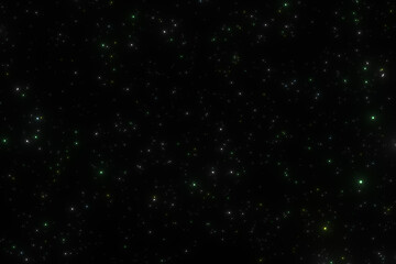 Obraz premium Star field illustration with shimmering lights on a dark space background