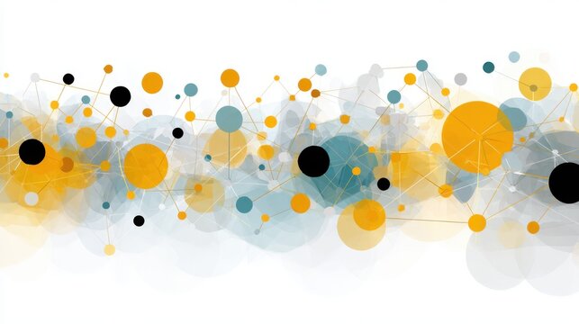 Skills development nodes illustration digital environment flat design knowledge sharing concept