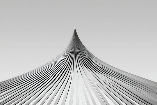 Minimalist Parabola Curve Art geometric design graphic