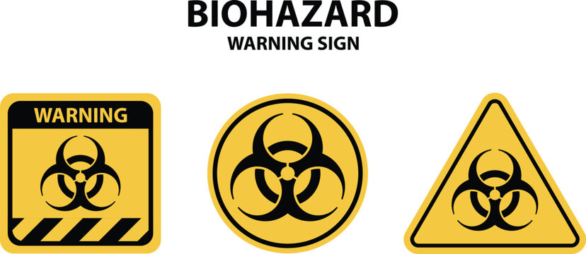 Biohazard Warning Sign Set
