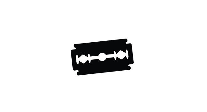 razor blade silhouette high quality professional detailed modern