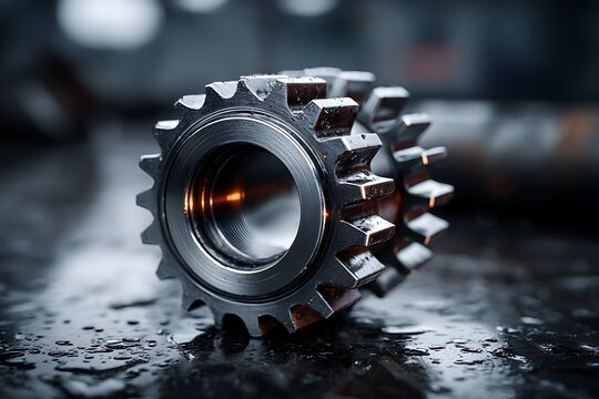 Metal 3d printed titanium component for industrial engineering projects images