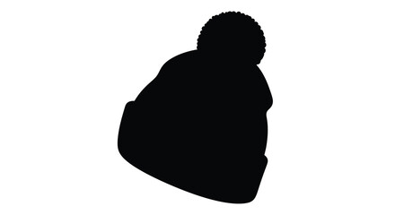 winter hat silhouette high quality professional detailed modern © MDSAJIB