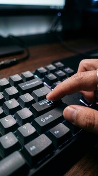 Typing on Keyboard Using Finger
