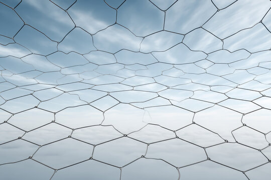 Geometric Pentagon Grid Overlay design modern background