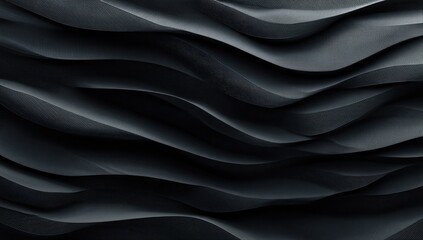 Fototapeta premium Dark, textured, wavy surface