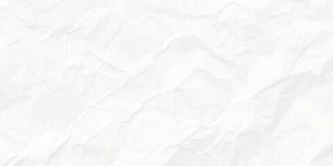 Obraz premium White crumpled paper texture background with organic folds and shadows, minimalist blank parchment for design mockups. minimalist background featuring the textured surface of white crumpled paper