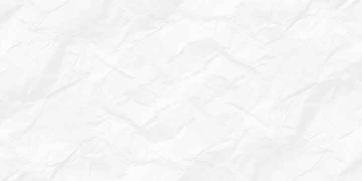 White crumpled paper texture background with organic folds and shadows, minimalist blank parchment for design mockups. minimalist background featuring the textured surface of white crumpled paper