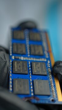 Concept of SSD Kingston memory chips shortage due Artificial Intelligence AI data centers development demand. Solid State Drives for Servers Computer Systems: Toronto, Ontario, Canada - March 24, 2026
