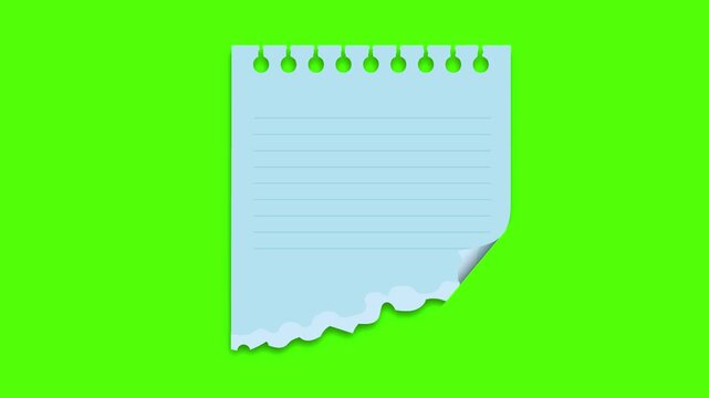 Torn Note on Green: A single torn note on a vibrant green backdrop, evoking simplicity and the potential for new beginnings. 