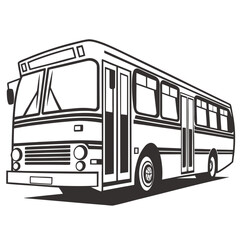 City bus transportation graphic vector illustration with transportation © Sharmin
