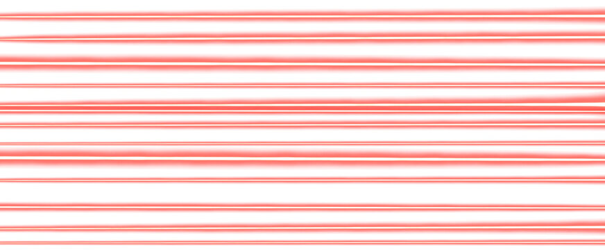 Red neon light streaks PNG isolated on transparent background. Glowing horizontal laser lines create a dynamic futuristic effect, ideal for overlays, tech visuals, and digital compositions