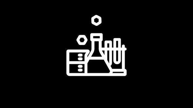 Scientific laboratory equipment with flasks and test tubes, representing research and discovery