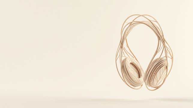 Green biophilic headphone concept for eco tech design inspiration