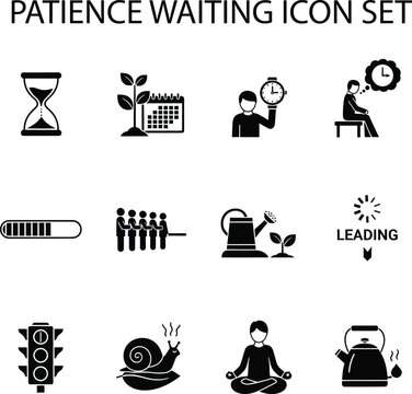 Set representing patience, waiting, and slow progress.