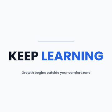 Keep learning inspirational typography design