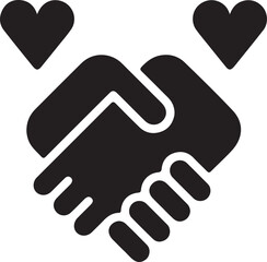 Obraz premium handshake vector illustration