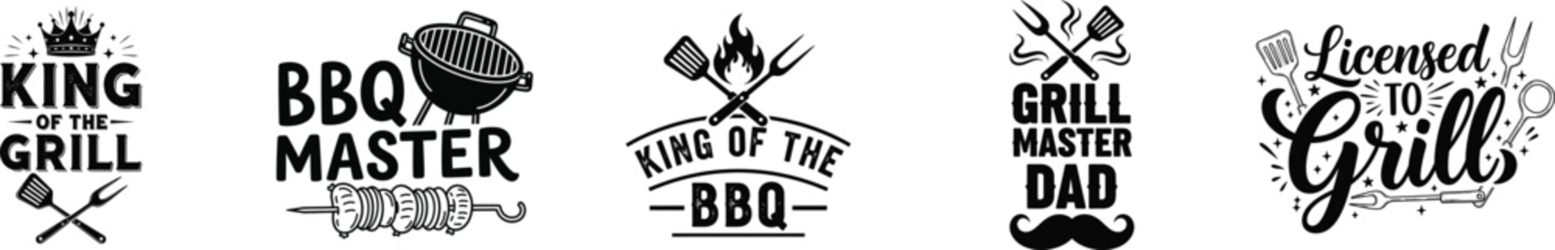 Father's day bbq grill master celebrating dad with grilling outdoor fun