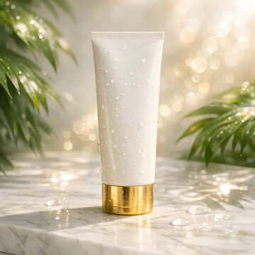 sunscreen bottle luxery template